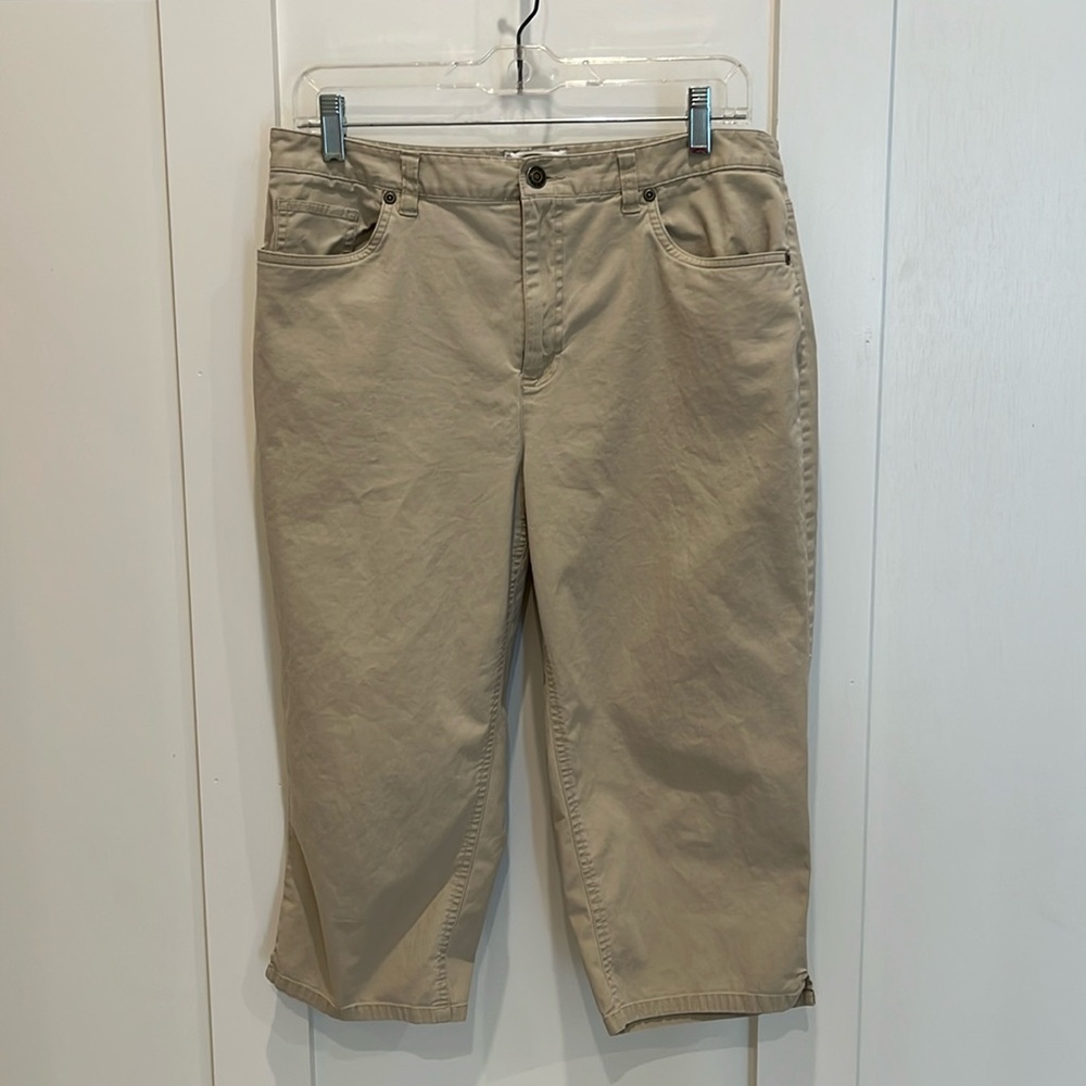 Talbots Stretch Tan colored Capri pants